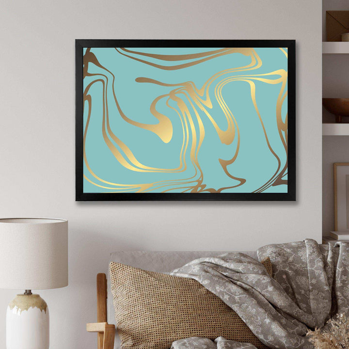 Golden Marble Design I - Wall Art Prints