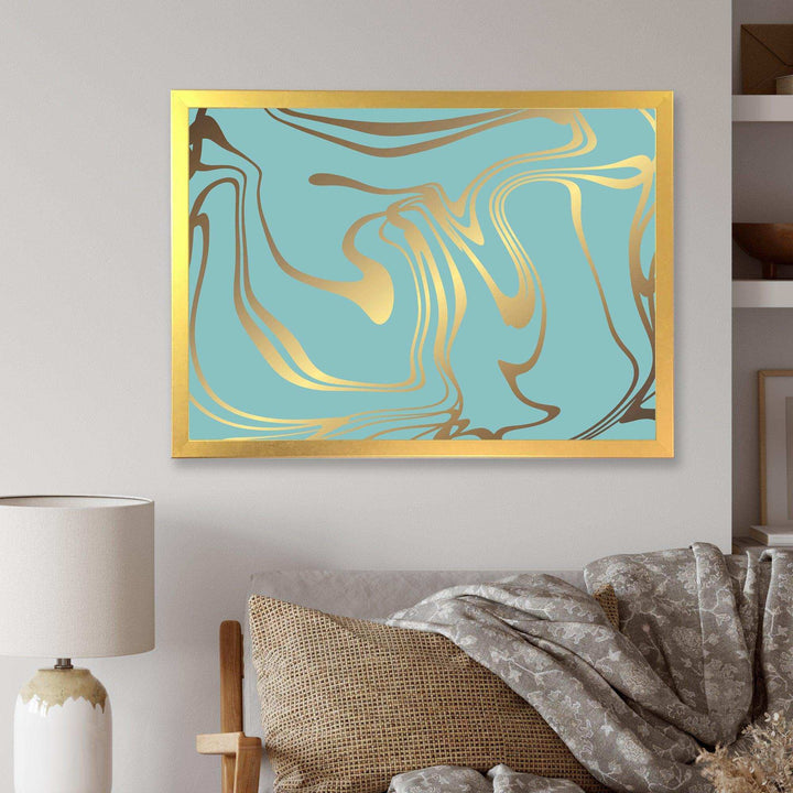 Golden Marble Design I - Wall Art Prints