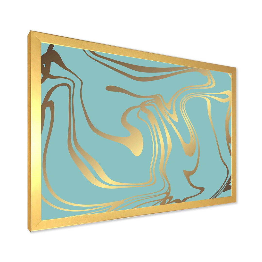 Golden Marble Design I - Wall Art Prints