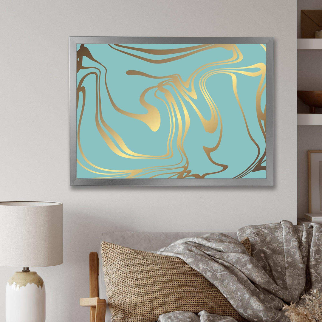 Golden Marble Design I - Wall Art Prints