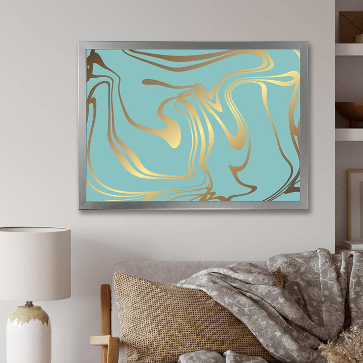 Golden Marble Design I - Wall Art Prints