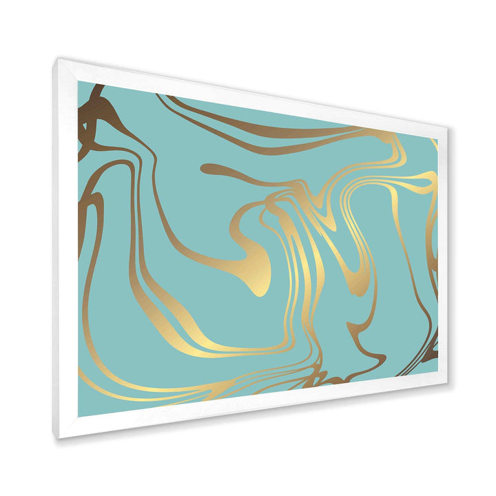 Golden Marble Design I - Wall Art Prints