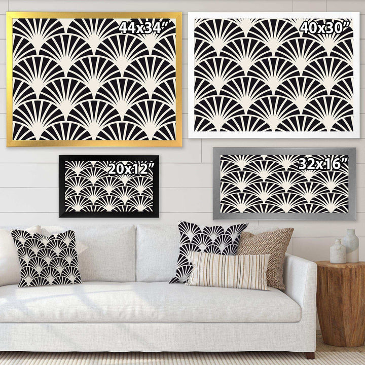 Retro Art Deco Waves I - Wall Art Prints