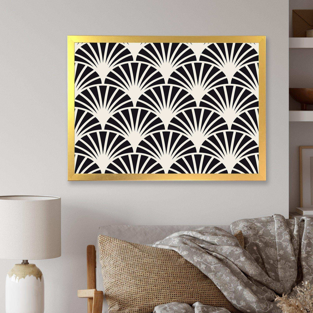 Retro Art Deco Waves I - Wall Art Prints