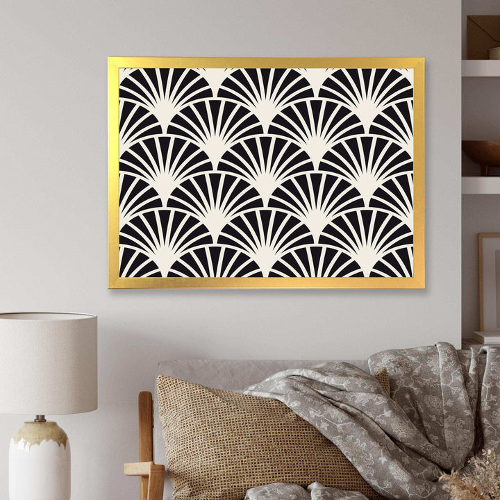 Retro Art Deco Waves I - Wall Art Prints