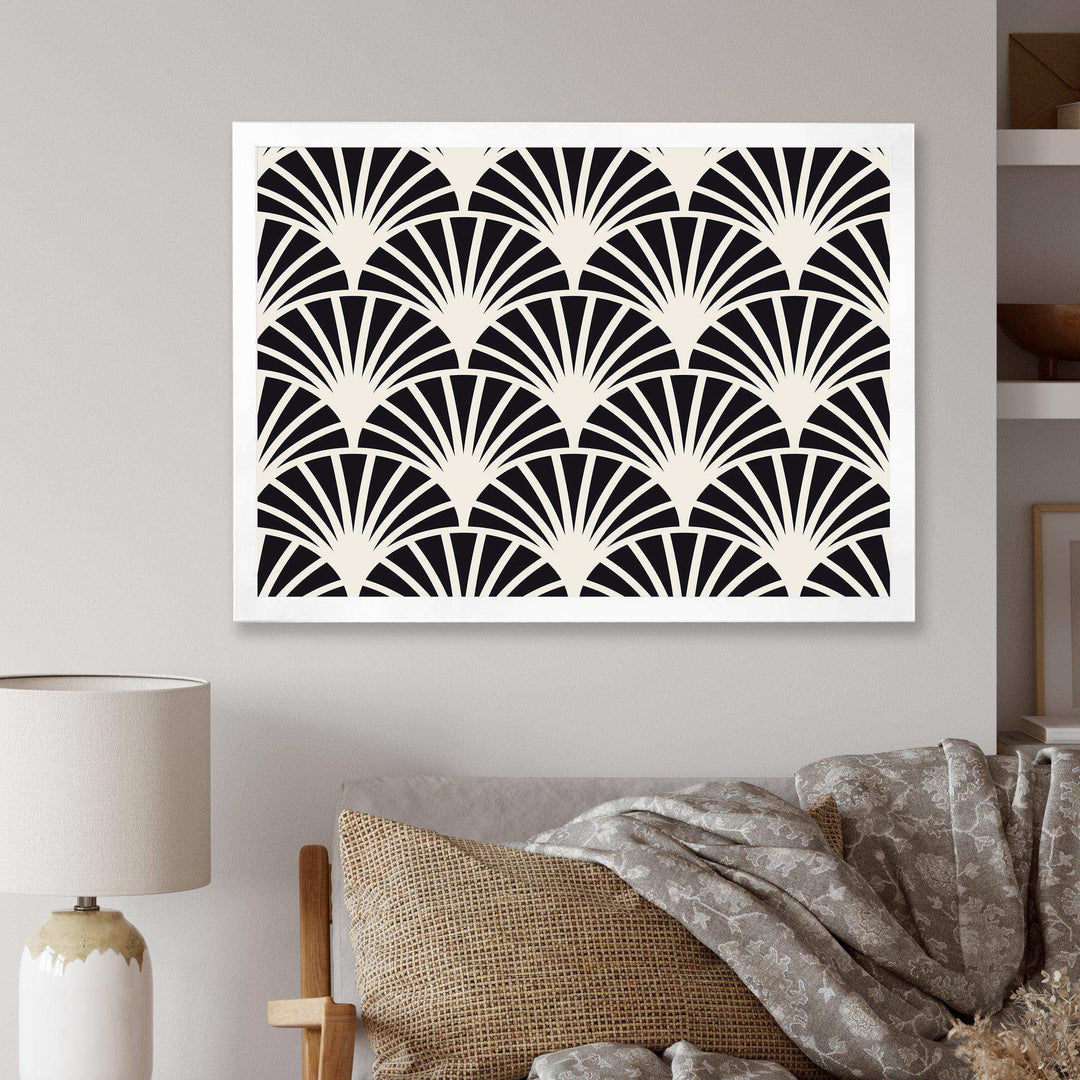 Retro Art Deco Waves I - Wall Art Prints