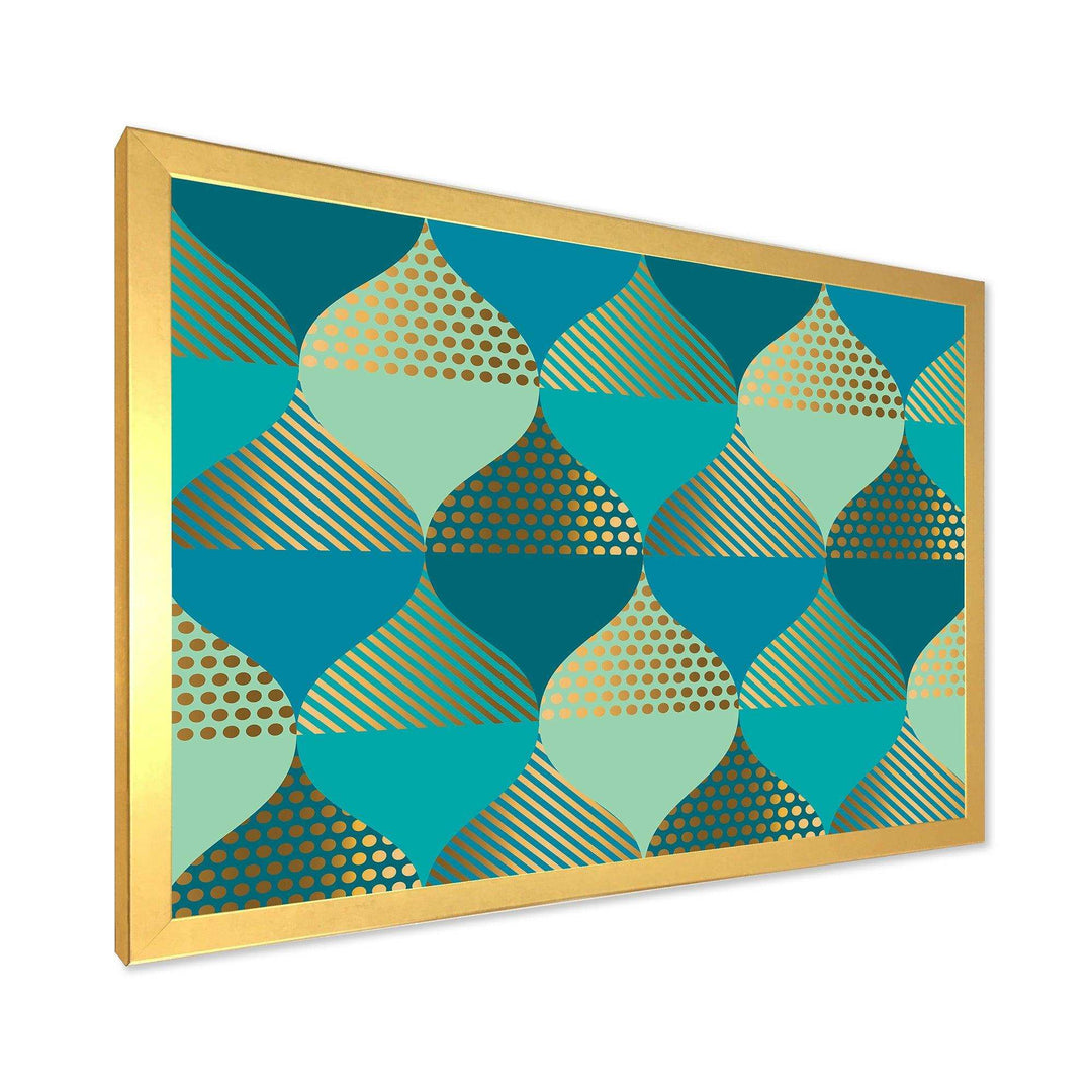 Luxury Retro Drops I - Living Room Wall Decor
