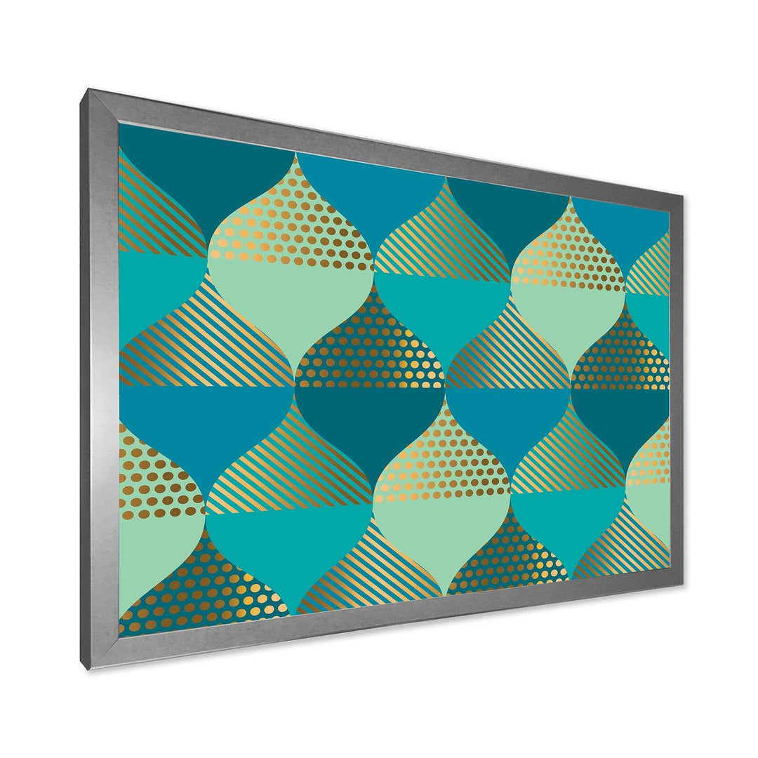 Luxury Retro Drops I - Living Room Wall Decor