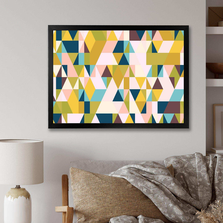 Triangular Retro Design I - Living Room Wall Decor