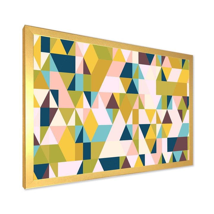 Triangular Retro Design I - Living Room Wall Decor