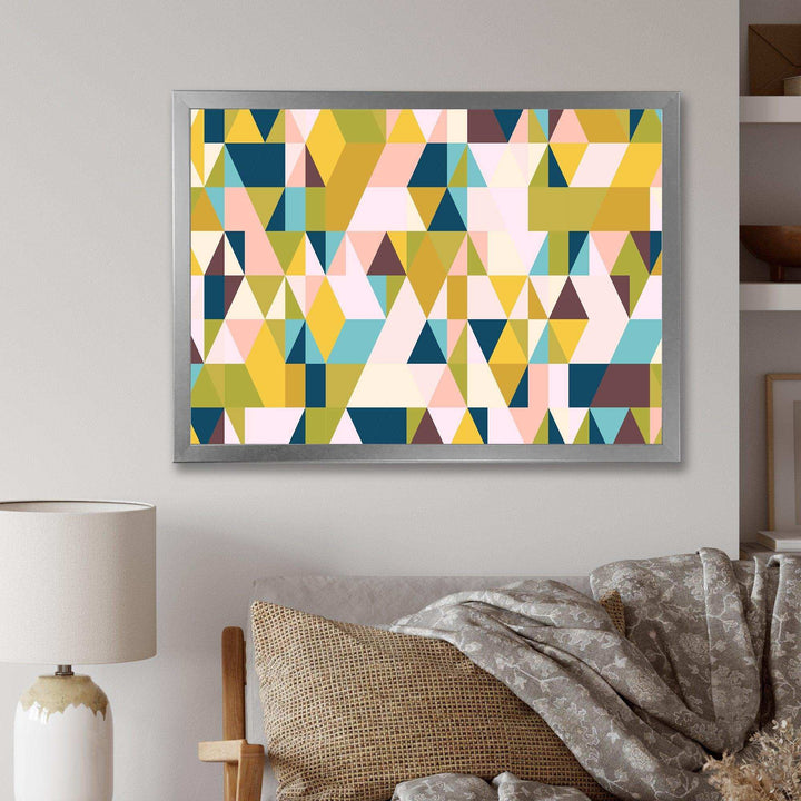Triangular Retro Design I - Living Room Wall Decor