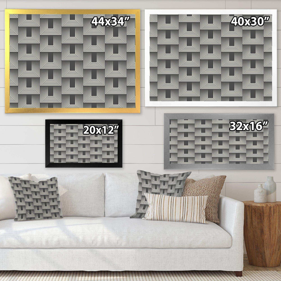 Mimimal Black and White Design I - Living Room Wall Decor