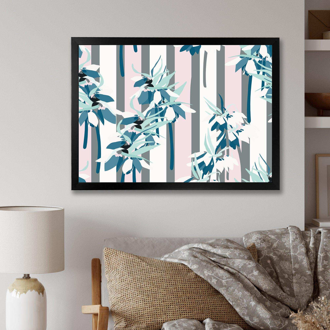 Retro Handdrawn Lilies - Wall Art Prints