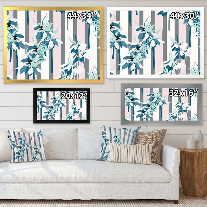 Retro Handdrawn Lilies - Wall Art Prints