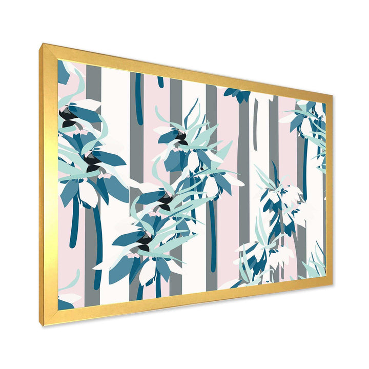 Retro Handdrawn Lilies - Wall Art Prints