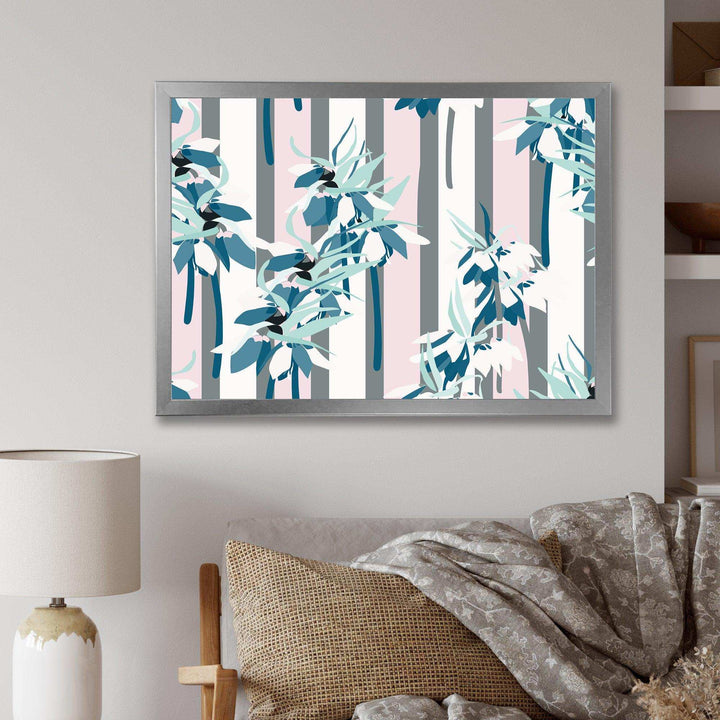 Retro Handdrawn Lilies - Wall Art Prints