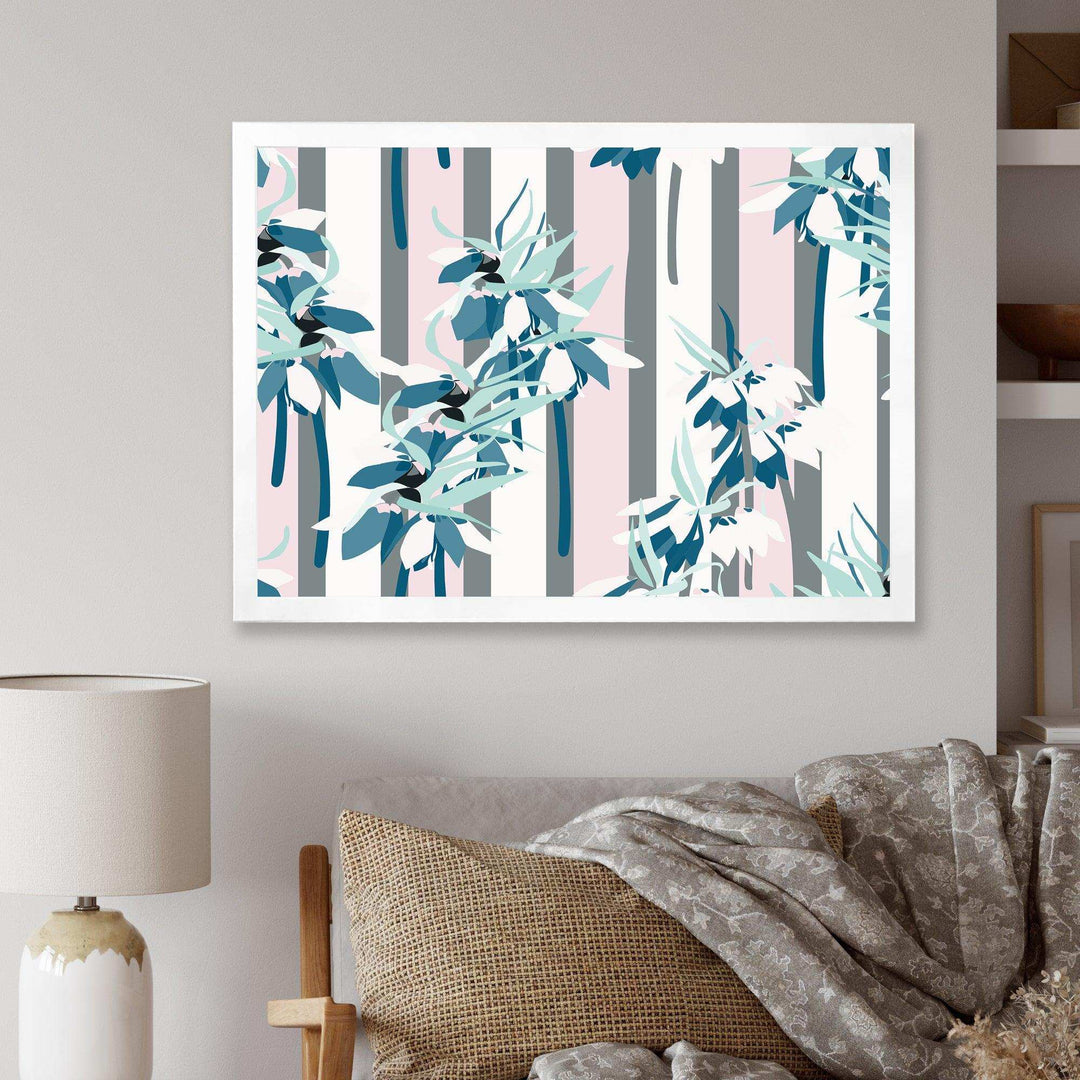 Retro Handdrawn Lilies - Wall Art Prints