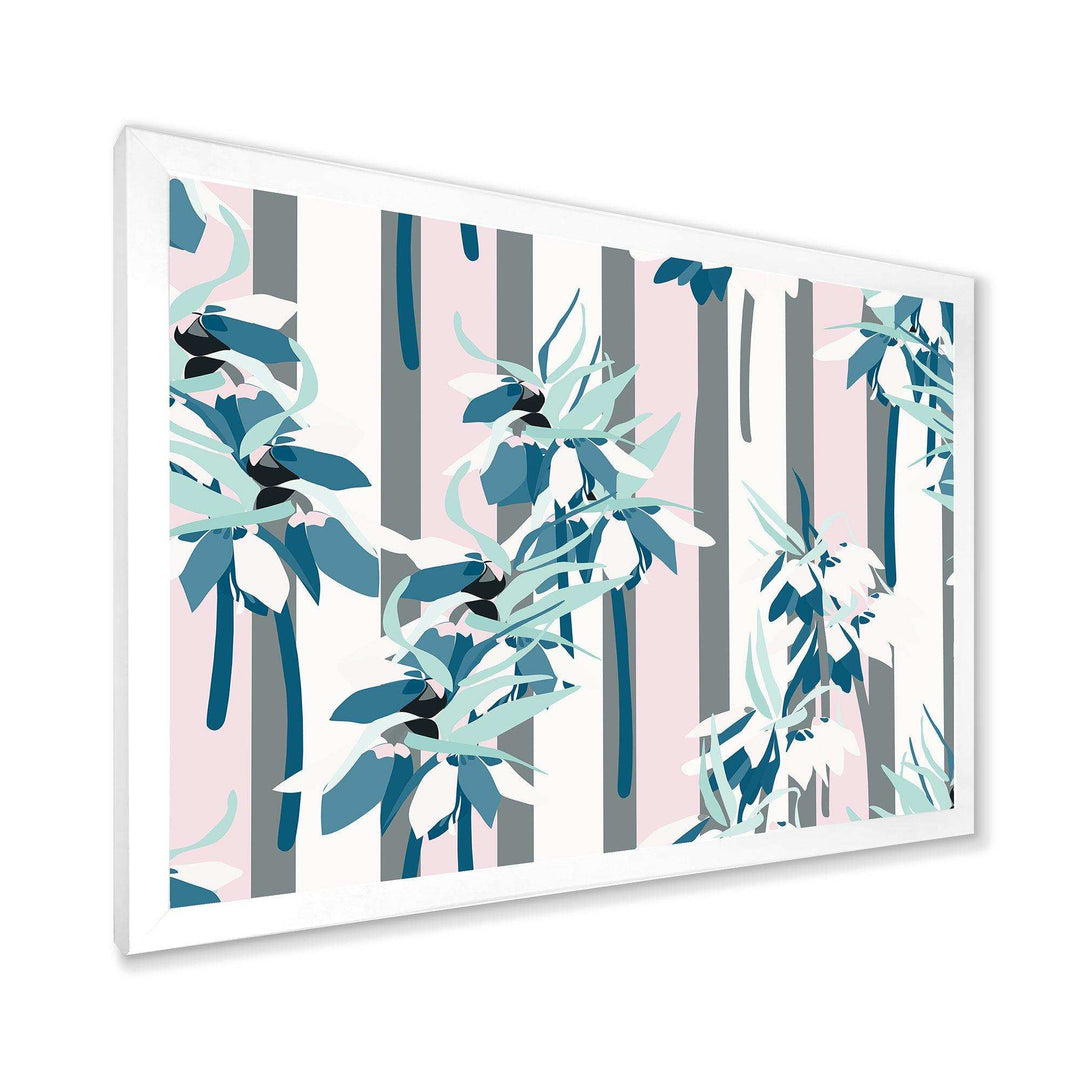 Retro Handdrawn Lilies - Wall Art Prints