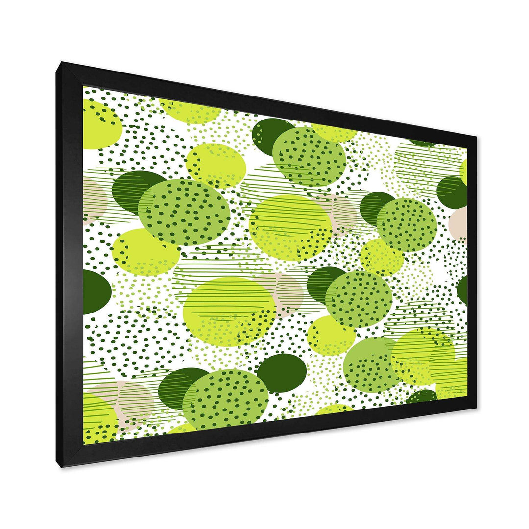 Circular Abstract Retro Geometric X - Bedroom Wall Art