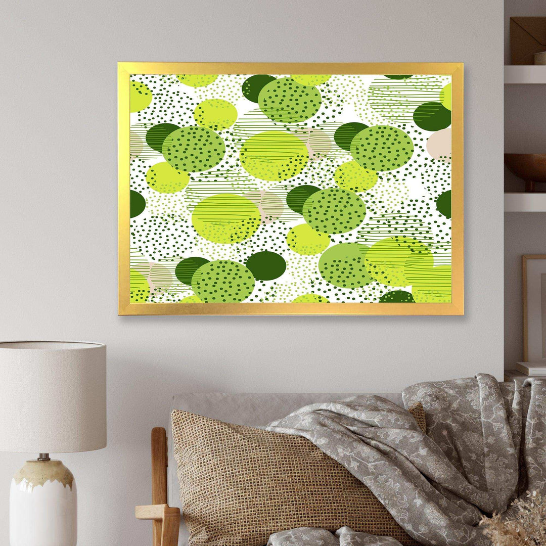Circular Abstract Retro Geometric X - Bedroom Wall Art