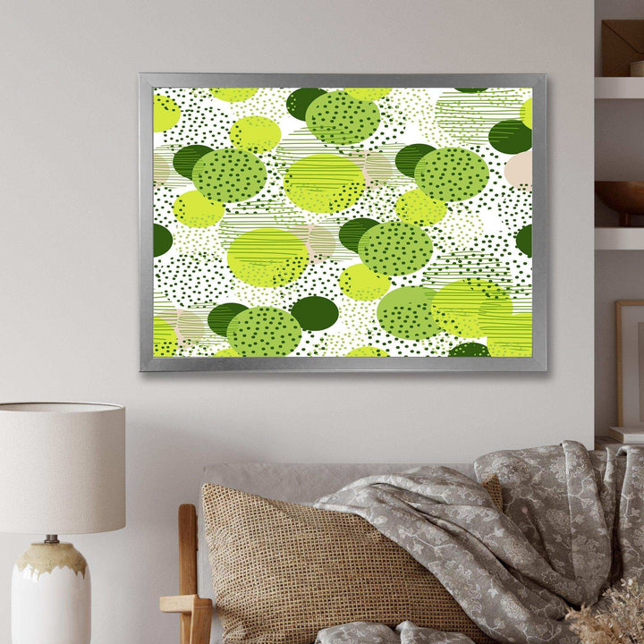 Circular Abstract Retro Geometric X - Bedroom Wall Art