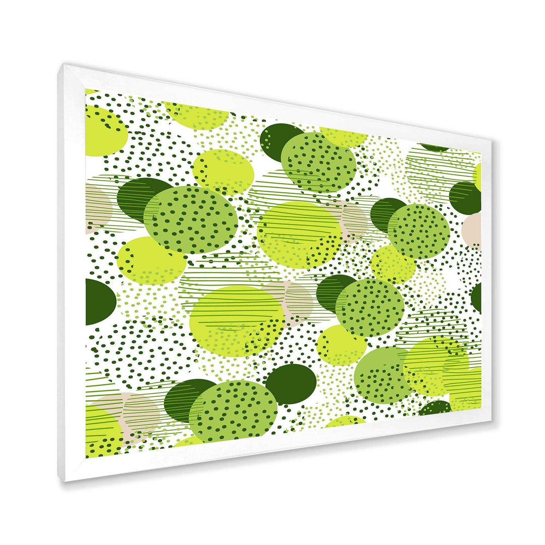 Circular Abstract Retro Geometric X - Bedroom Wall Art