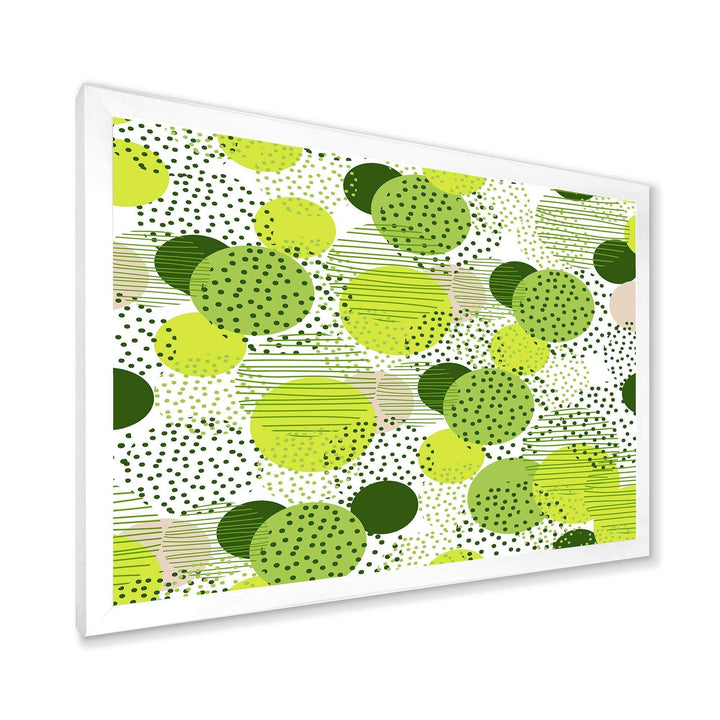 Circular Abstract Retro Geometric X - Bedroom Wall Art