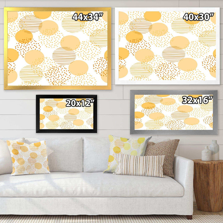 Circular Abstract Retro Geometric IX - Bedroom Wall Art