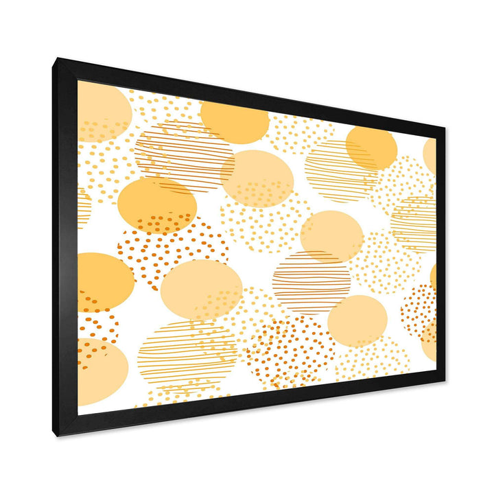 Circular Abstract Retro Geometric IX - Bedroom Wall Art
