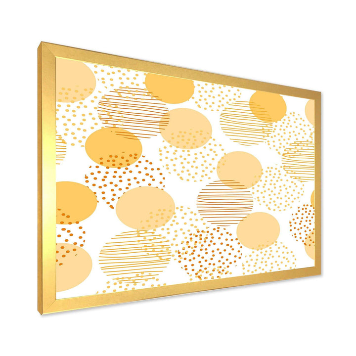 Circular Abstract Retro Geometric IX - Bedroom Wall Art