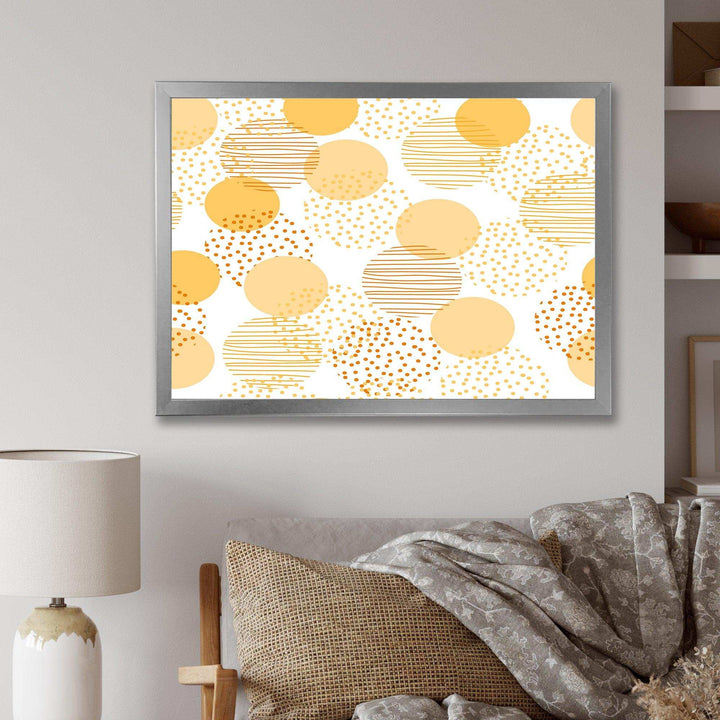 Circular Abstract Retro Geometric IX - Bedroom Wall Art