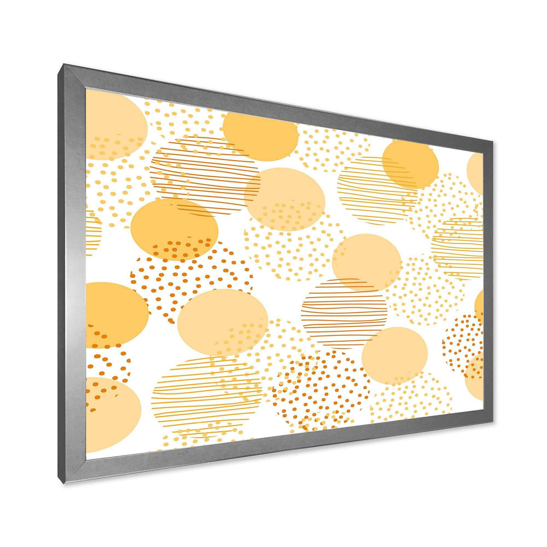 Circular Abstract Retro Geometric IX - Bedroom Wall Art
