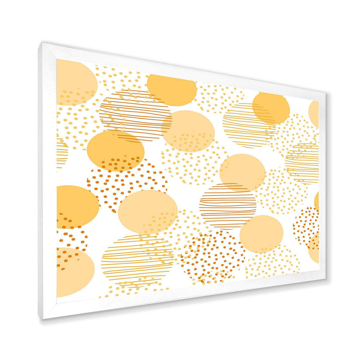 Circular Abstract Retro Geometric IX - Bedroom Wall Art