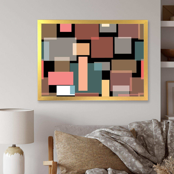 Retro Square Design II - Wall Art Prints