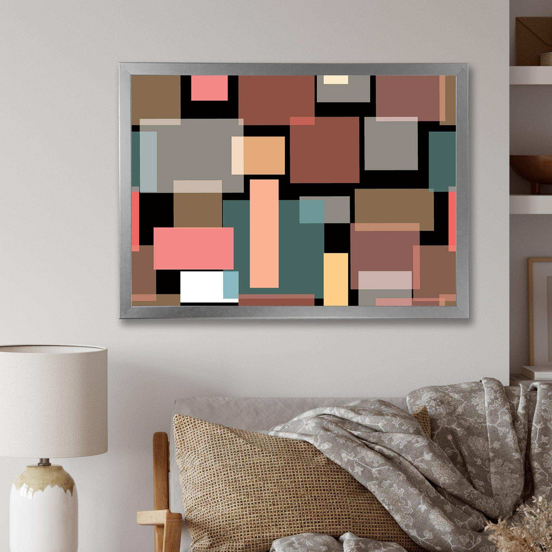 Retro Square Design II - Wall Art Prints