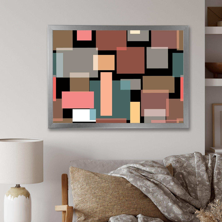 Retro Square Design II - Wall Art Prints