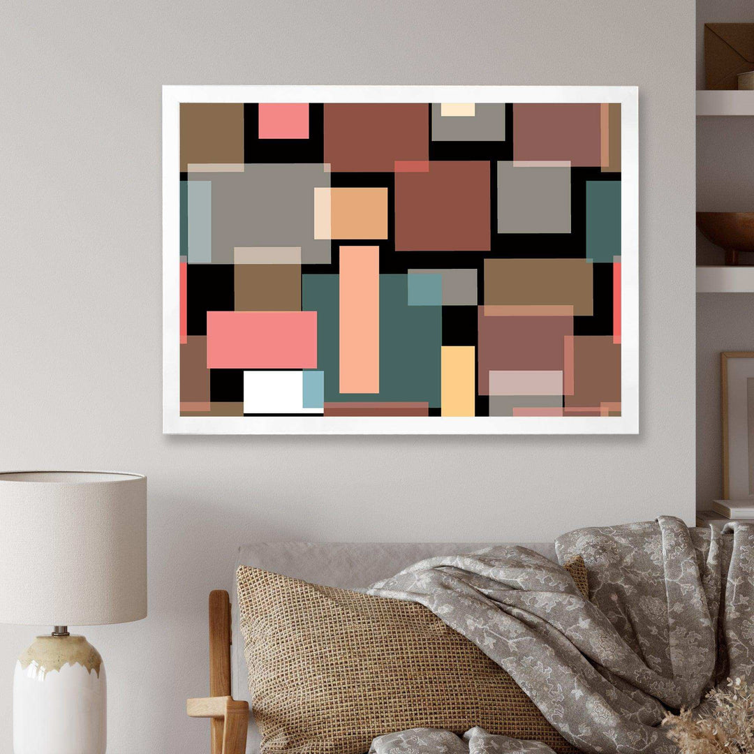 Retro Square Design II - Wall Art Prints