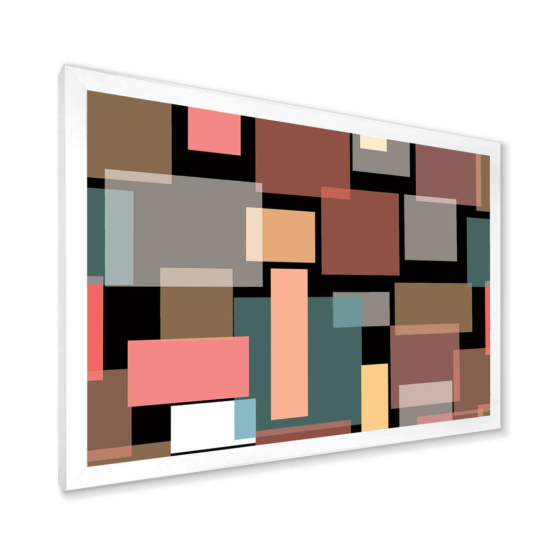 Retro Square Design II - Wall Art Prints