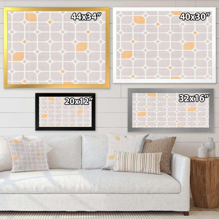 Retro Geometrical Pattern II - Canvas Wall Art