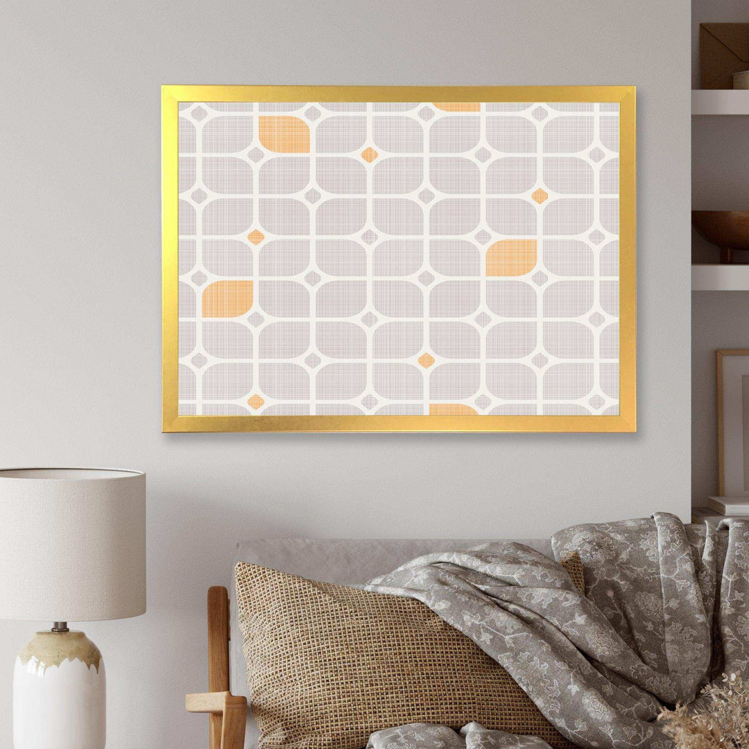 Retro Geometrical Pattern II - Canvas Wall Art