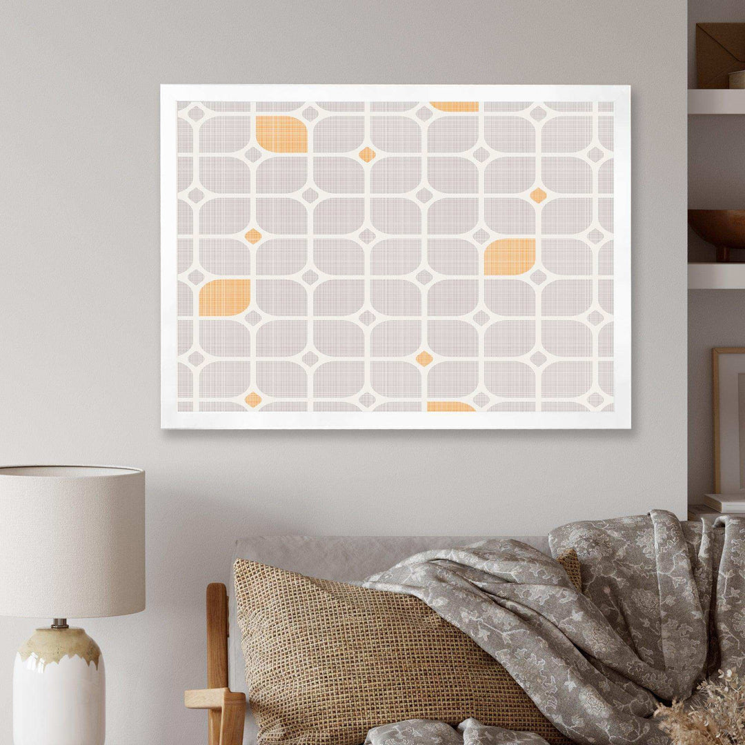 Retro Geometrical Pattern II - Canvas Wall Art