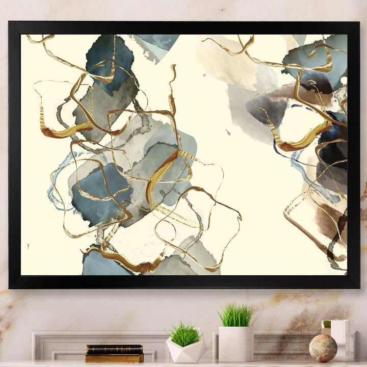 Gold Glam Squares VI - Bedroom Wall Art