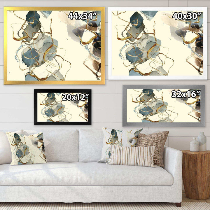Gold Glam Squares VI - Bedroom Wall Art