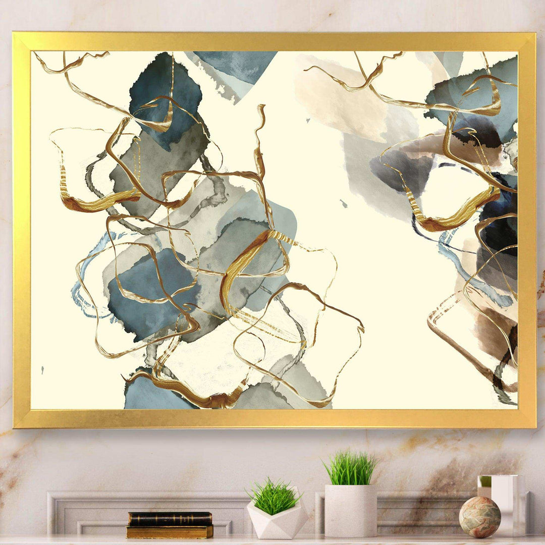 Gold Glam Squares VI - Bedroom Wall Art