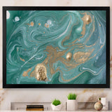 Nature Green and Gold Marble