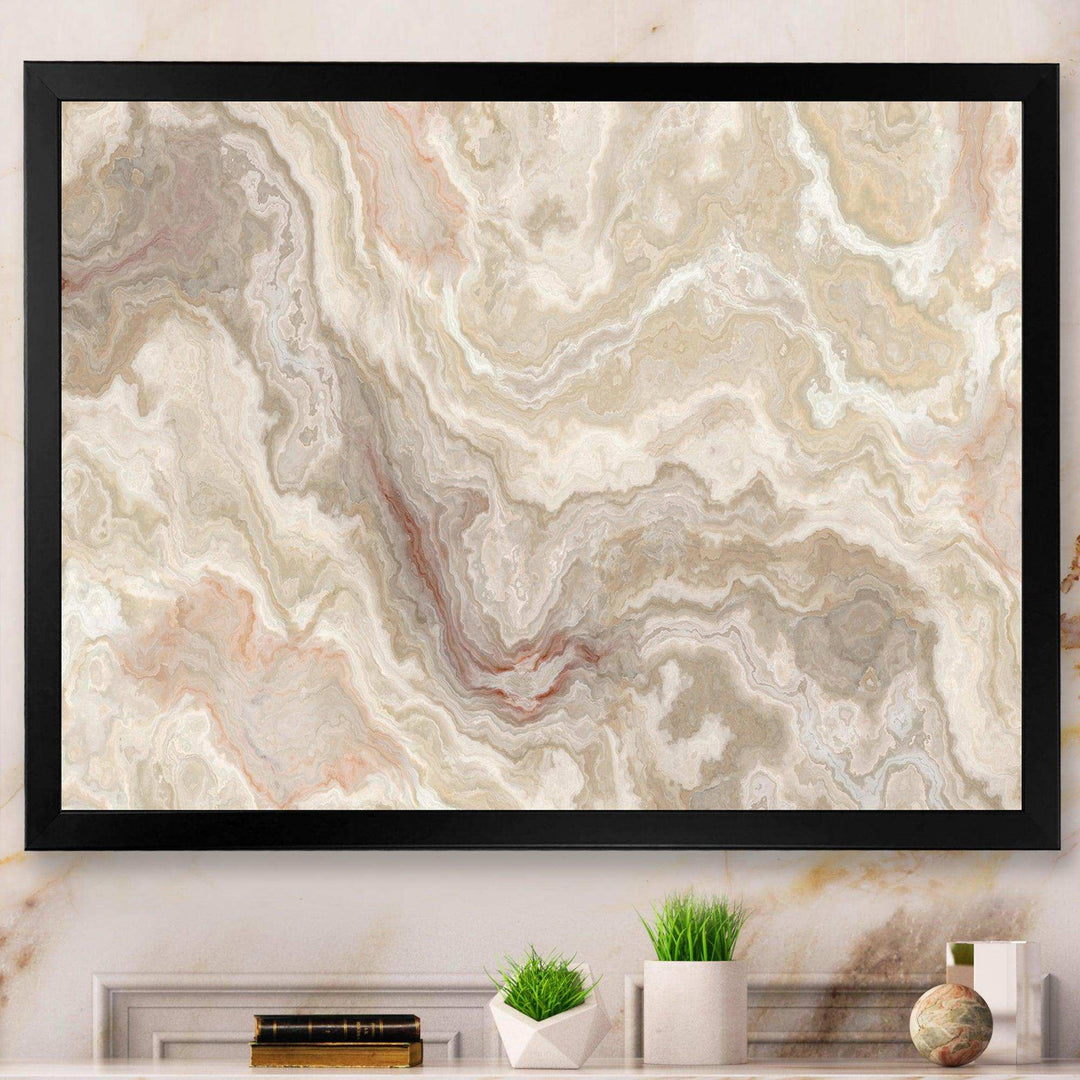 White Onyx Natural White Marble - Wall Art Prints
