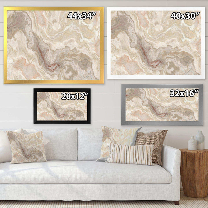 White Onyx Natural White Marble - Wall Art Prints