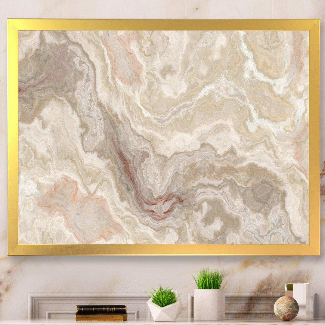 White Onyx Natural White Marble - Wall Art Prints