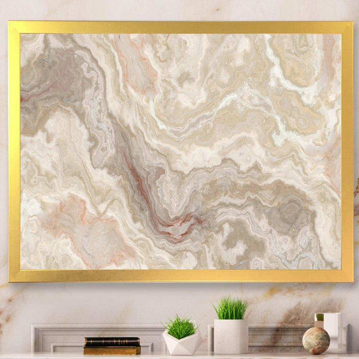 White Onyx Natural White Marble - Wall Art Prints