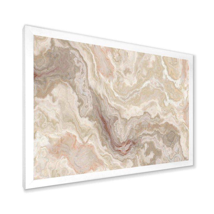 White Onyx Natural White Marble - Wall Art Prints